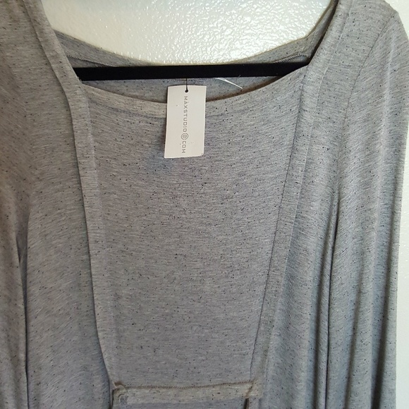 Maxstudio.com gray long sleeve shift dress size L - Picture 4 of 8